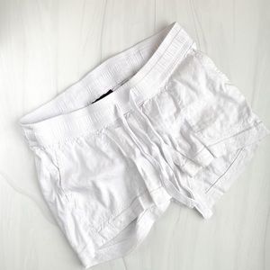 Luxe Essentials Maternity drawstring linen Shorts XS